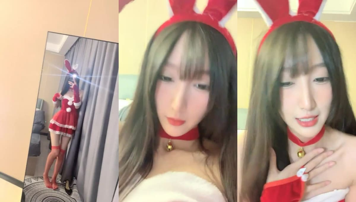 泡泡咕-情趣红丝兔女郎-1