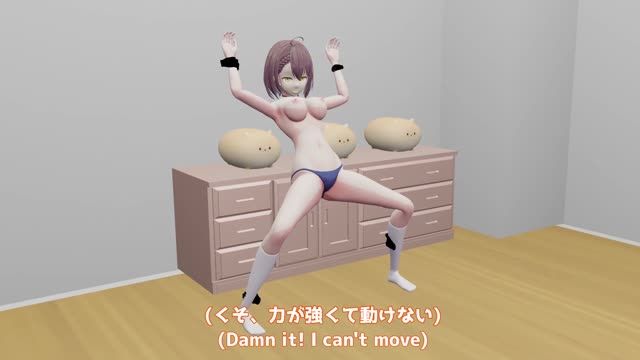 MMD3D 被邪恶洗脑的美人妻巨乳狂干内射高潮