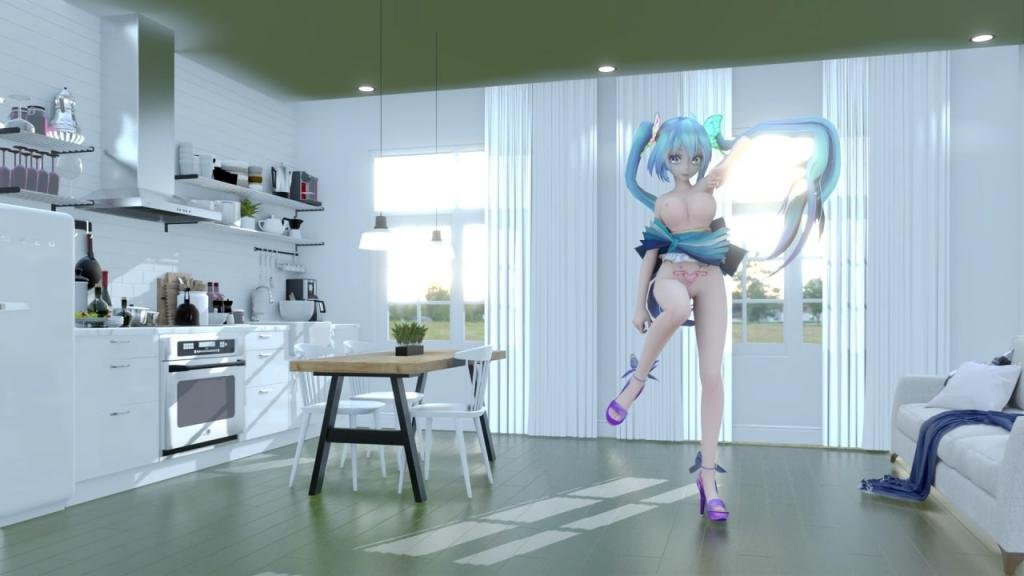 MMD23 初音未来巨乳学园被狂干内射