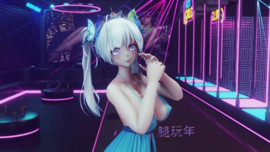 MMD89 双马尾光辉IU-LILAC 爆乳少女被迫口交颜射沦陷