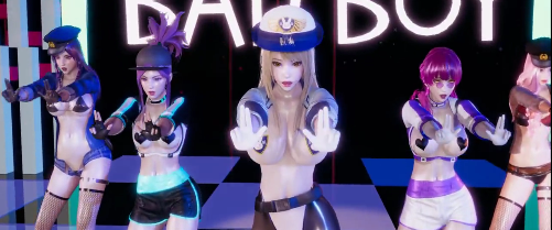 MMD 阿狸与阿卡丽的淫乱盛宴 双飞爆操浪叫不停