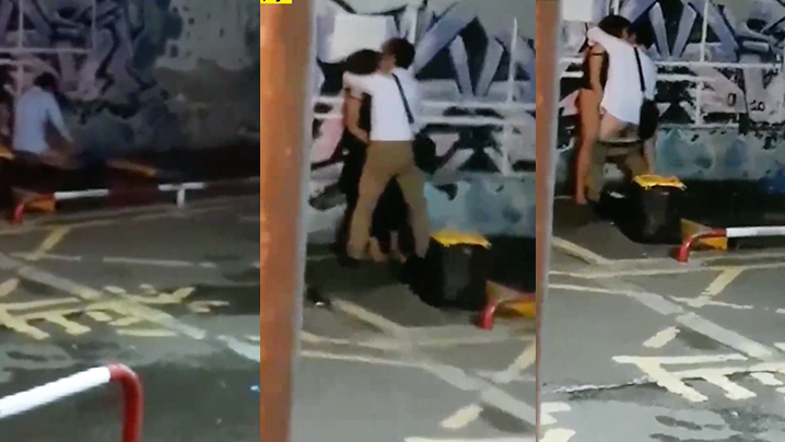 [无码流出] 行李箱艳遇！性感小姐路边车位狂干游客 国语对白全程录